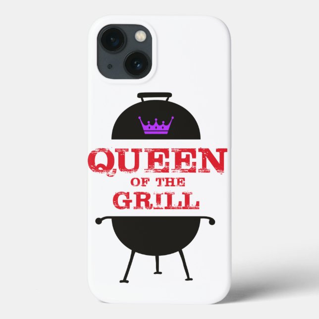 Königin des Grills, Lila kronenrot Case-Mate iPhone Hülle (Rückseite)