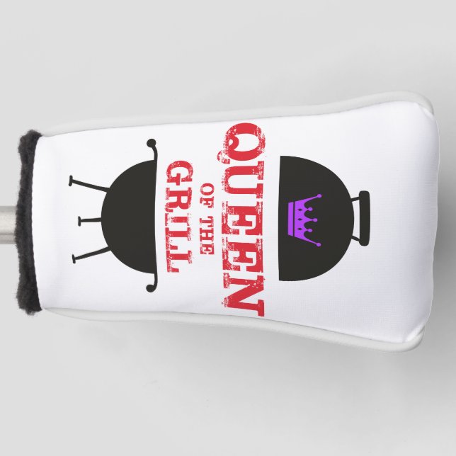 Königin des Grills, Lila kronenrot Golf Headcover (Vorderseite)