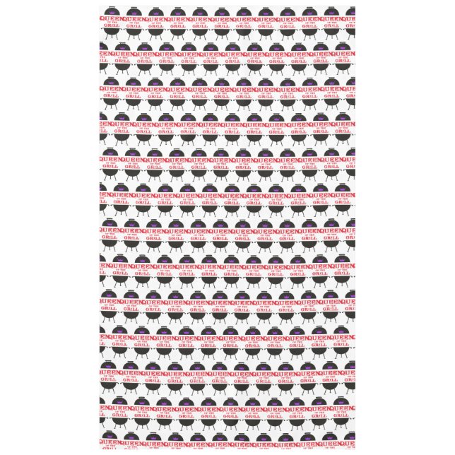 Königin des Grills, Lila kronenrot Tischdecke (Vorderseite)