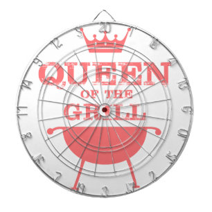 Königin des Grills, rosa Dartscheibe