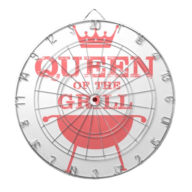 Königin des Grills, rosa Dartscheibe (vorne)
