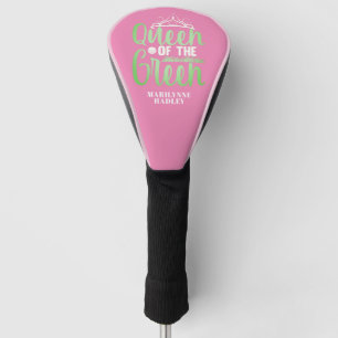 Königin des grünen Rosa Golf Headcover