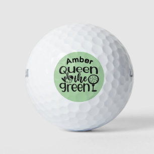Königin des Grüngeländes – Lustiges Golfdesign für Golfball