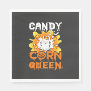 Königin des Halloween-Geisterfledermaus-Spinnennet Serviette