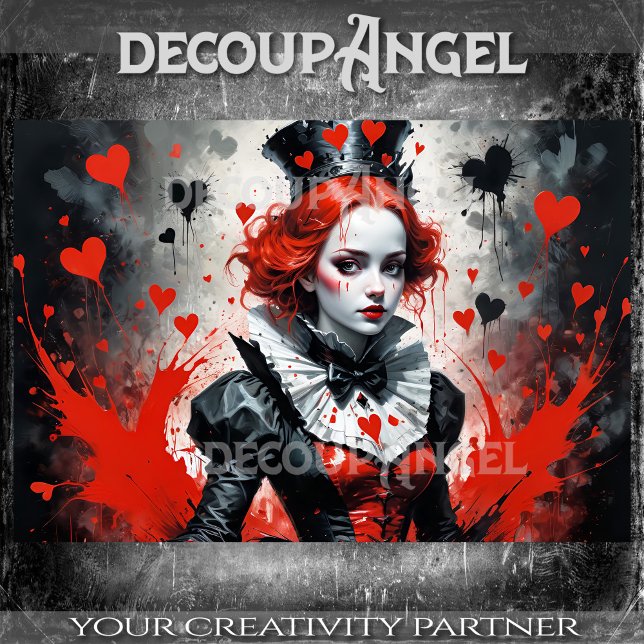 Königin des Herzens #1 Hor - Decoupage- Seidenpapier (Von Creator hochgeladen)