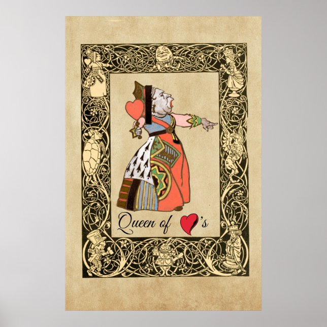 Königin des Herzens, Alice's Adventures in Wunderl Poster (Vorne)