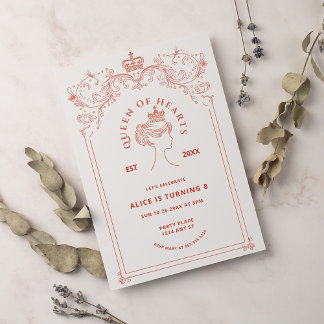 Königin des Herzens Einladung zum Geburtstag