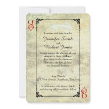 Königin des Herzens Einladung zur Hochzeit