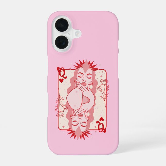 Königin des Herzens iPhone 16 Hülle (Rückseite)
