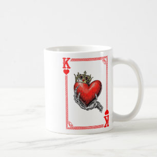 Königin des Herzens Kartenspiel - Übereinstimmung Kaffeetasse