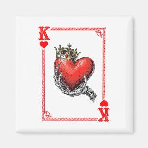 Königin des Herzens Kartenspiel - Übereinstimmung Magnet