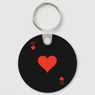Königin des Herzens Kostümdecke Kartenspielen Schlüsselanhänger