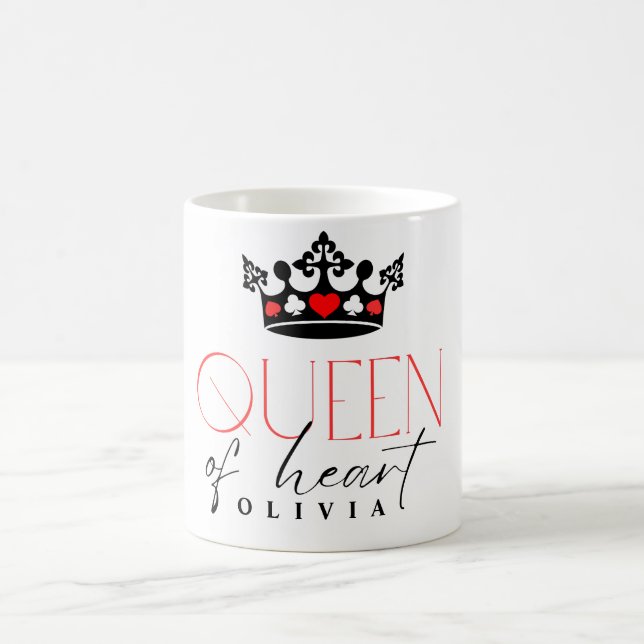 Königin des Herzens Krone Kaffeetasse (Mittel)