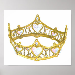 Königin des Herzens Kronposter Tiara Poster