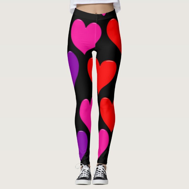 Königin des Herzens Leggings (Vorderseite)