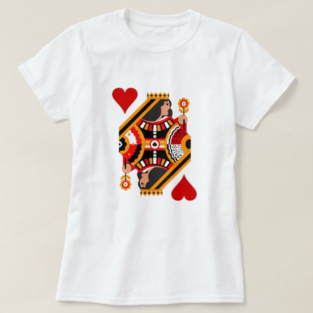 Königin des Herzens T - Shirt (Design vorne)