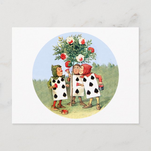 Königin des Herzogs Paint the Queens Rose Postkarte (Vorderseite)