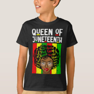 Königin des Juneteenth Black History Month Melanin T-Shirt