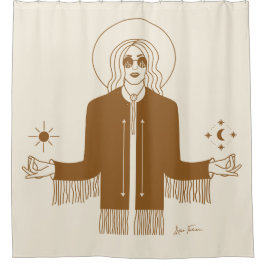 Königin des Kosmos-Duschvorhangs Duschvorhang