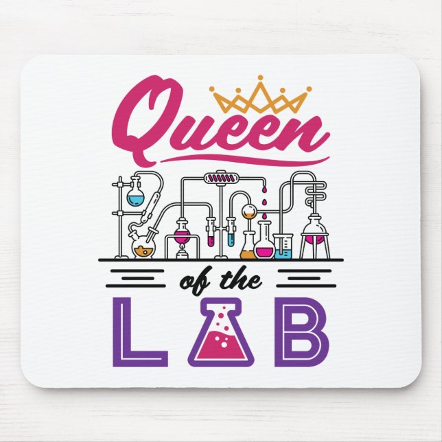 Königin des Labrador Laboratory Technician Scienti Mousepad (Vorne)