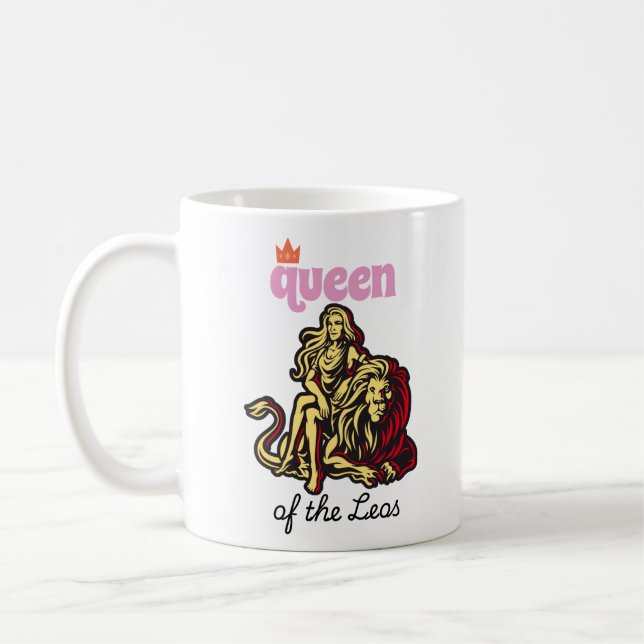 Königin des Leos (sitzend) Kaffeetasse (Links)
