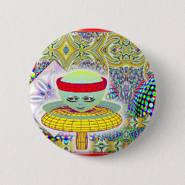 Königin des Pilzvolkes Button