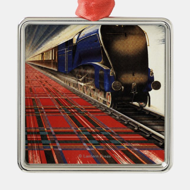 Königin des Schottenpullman-Zugs Ornament Aus Metall (Vorne)
