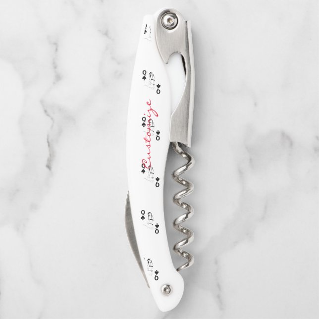 Königin des Spaten-Bikini-Mädchens Thunder_Cove Kellnermesser (Rückseite)