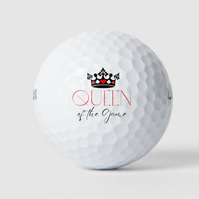 Königin des Spiels Krone Golfball (Vorderseite)