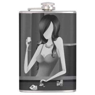 Königin des Spiels - las Vegas Casino Flachmann