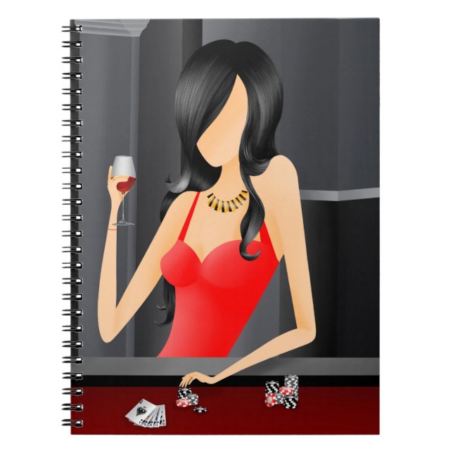 Königin des Spiels - Las Vegas Casino Notizblock (Vorderseite)