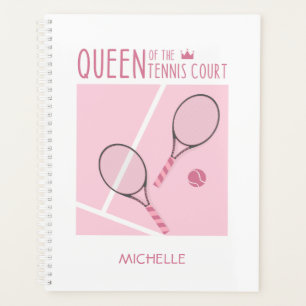 Königin des Tennisplatzes Personalisiert Planer