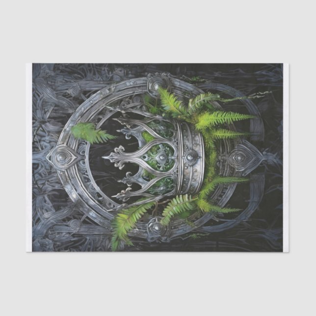 Königin des Waldes, Silberkrone der Fernen Seidenpapier (Vorderseite)