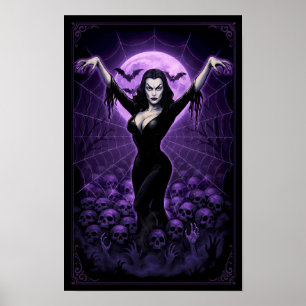 Königin des Webs – Gothic-Vampir-Plakat Poster