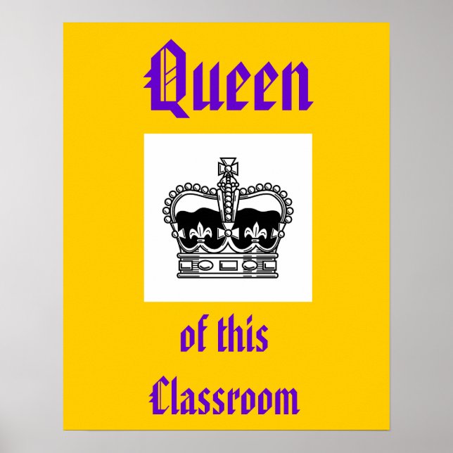 Königin dieser Klasse Poster (Vorne)