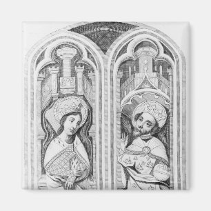 Königin Eleonor und Henry III, altes genommen Magnet