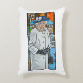 Königin Elisabeth am Bahnhof Paddington Dekokissen
