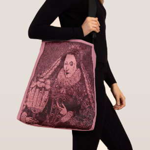 Königin Elisabeth I. in Rosa Tragetaschen Mit Langen Trägern