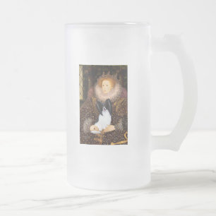 Königin Elisabeth I. - Papillon 1 Mattglas Bierglas