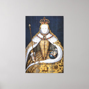 Königin Elisabeth I. von England in Krönungsrobe Leinwanddruck