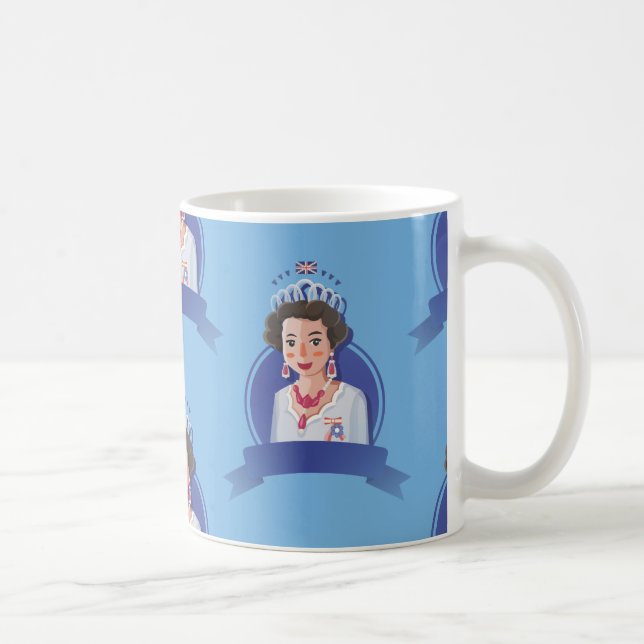 Königin elizabeth 2 kaffeetasse (Rechts)