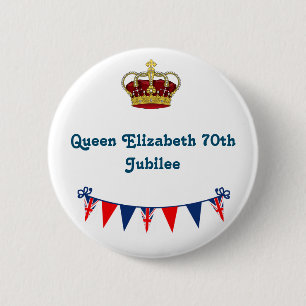 Königin Elizabeth 70. Jubilee Button