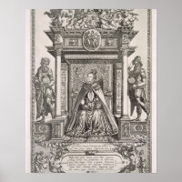 Königin Elizabeth I (1533-1603) als Schutzpatron v