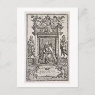 Königin Elizabeth I (1533-1603) als Schutzpatron v Postkarte