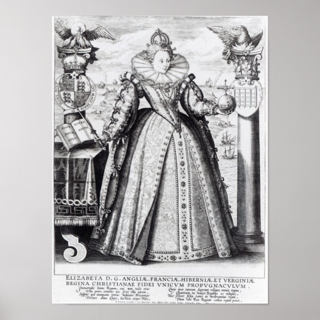 Königin Elizabeth I 1596 Poster (Vorne)
