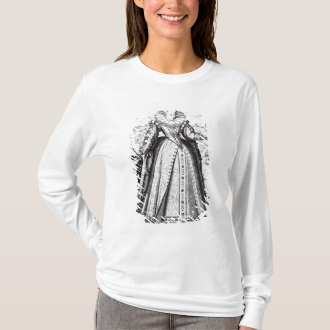 Königin Elizabeth I 1596 T-Shirt (Vorderseite)