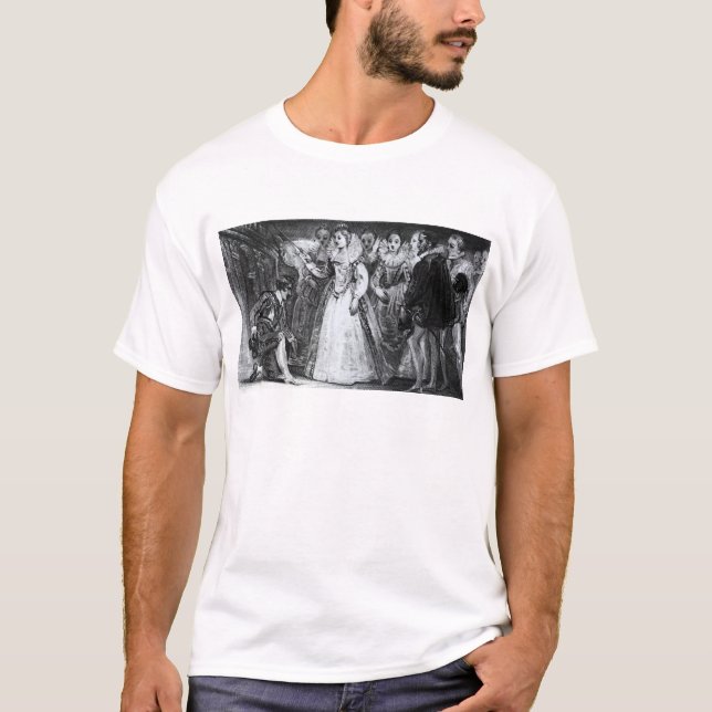 Königin Elizabeth I adelnder Francis Drake T-Shirt (Vorderseite)