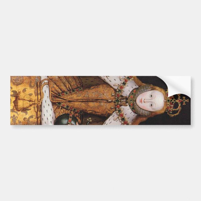 Königin Elizabeth I Autoaufkleber (Vorne)