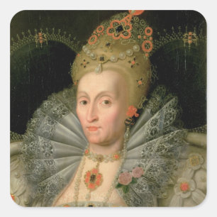 Königin Elizabeth I (Büstenbild) (siehe auch Quadratischer Aufkleber