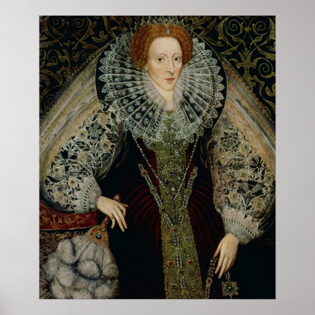 Königin Elizabeth I., c.1585-90 Poster (Vorne)
